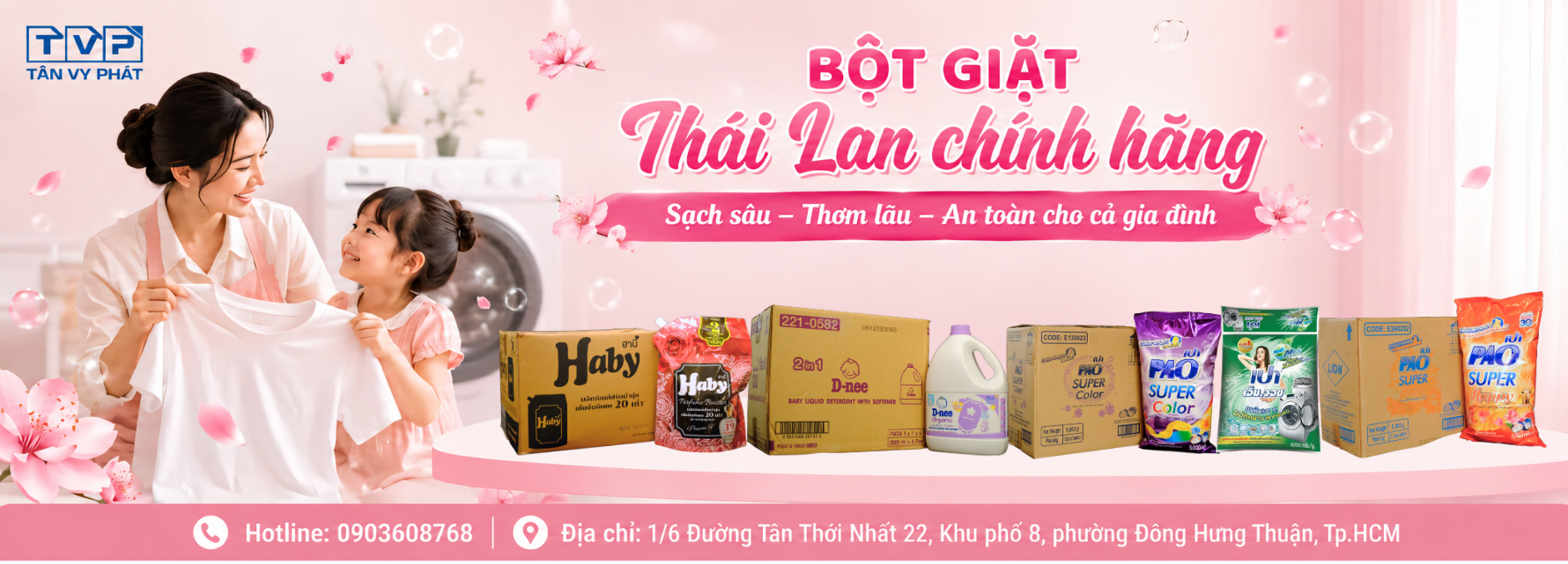 Bột giặt Thái Lan chính hãng